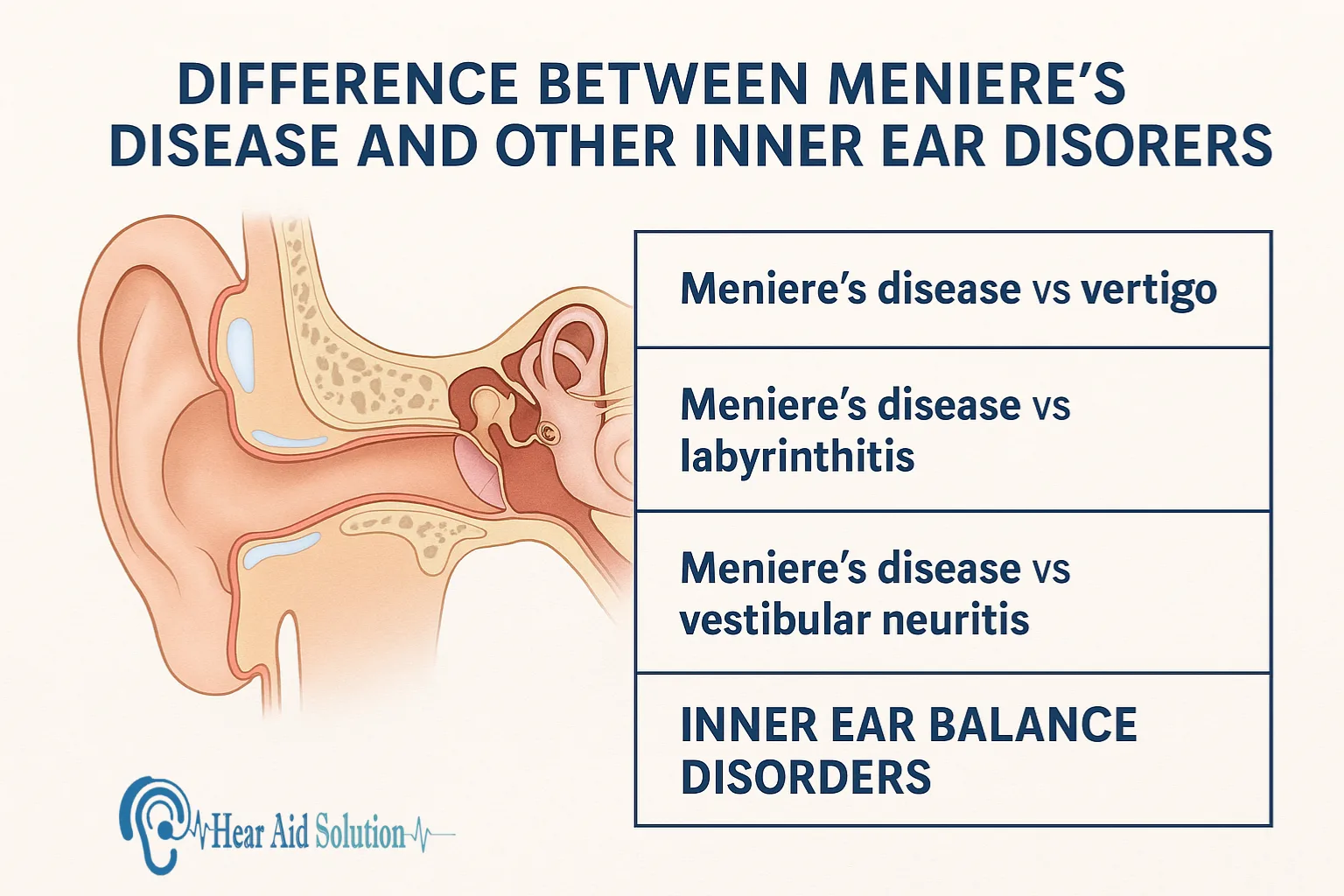 Difference Between Meniere’s Disease and Other Inner Ear Disorders