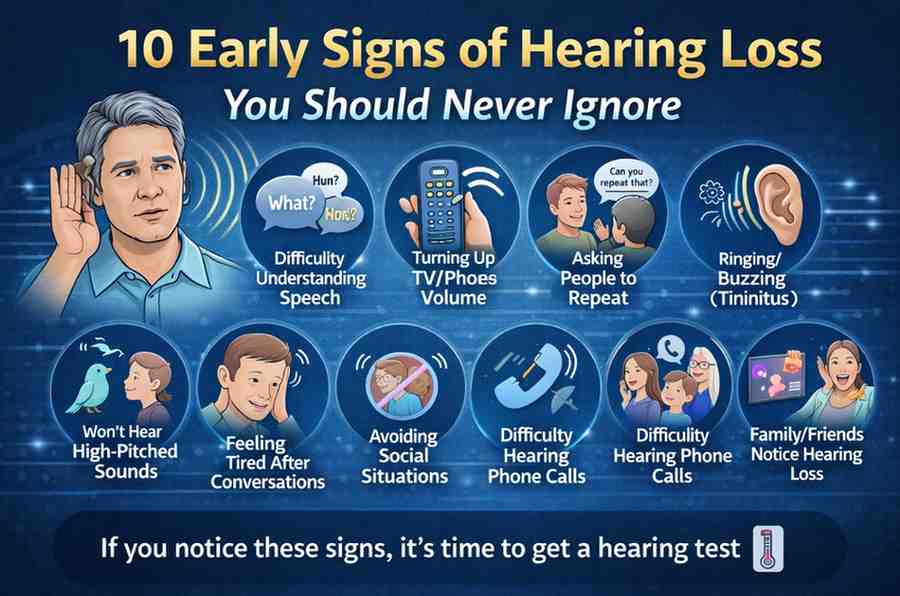 10 Early Signs of Hearing Loss You Should Never Ignore